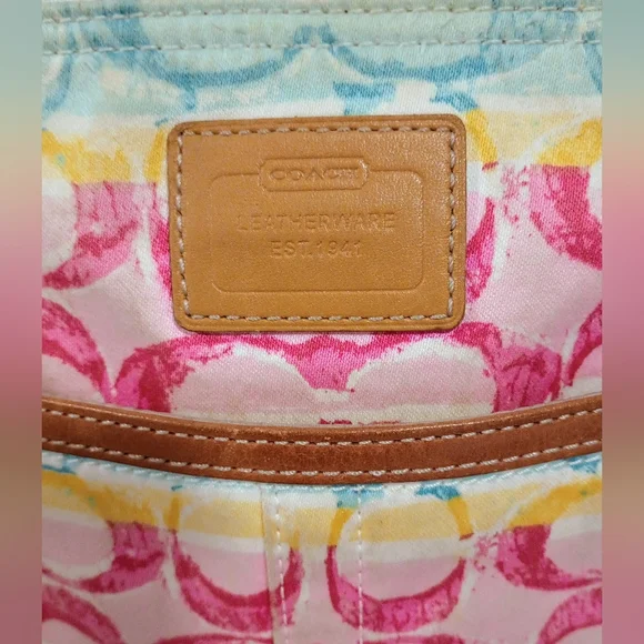 Coach Hampton Stripe Swingpack Crossbody Bag - Picture 4 of 16